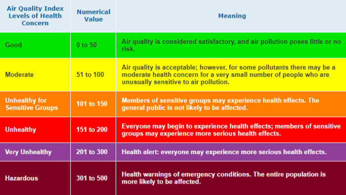 Air Quality Index (AQI) 